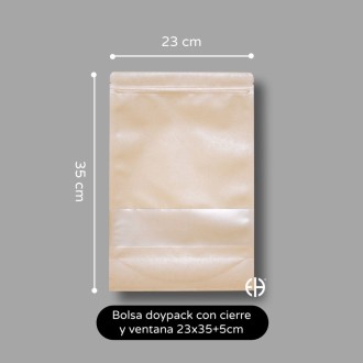 bolsa doypack 23x35+5cm 50 unidades