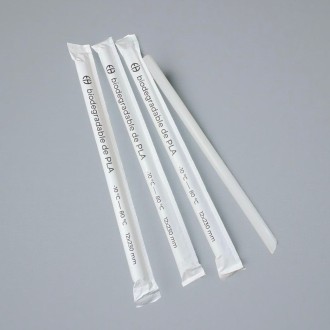 bombilla pla biodegradable 12x230mm 2000 unidades