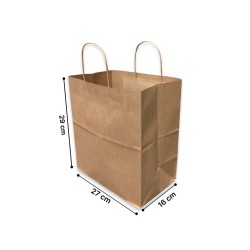bolsa con manilla 27x16x29cm 300 unids.