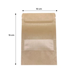 bolsa doypack 10x15+3cm 100 unidades